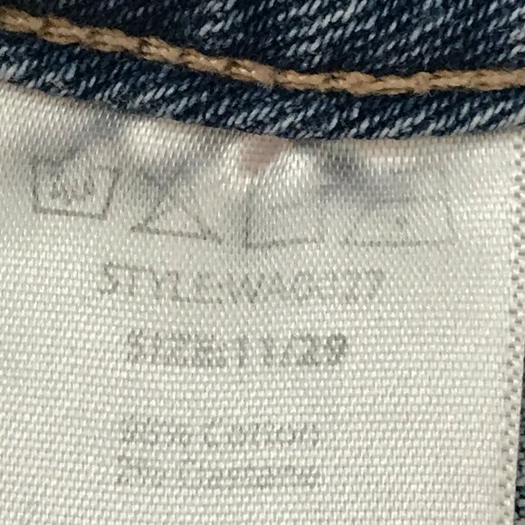 Mined by Los Angeles Wide Leg Jeans Women 11/29 Blue High Rise Medium Wash 17628 - Picture 11 of 12